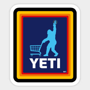 Yeti Grocery Shopping Sticker